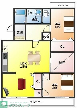 土呂ラポールレジデンスの物件間取画像